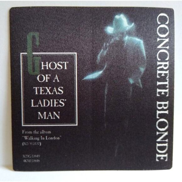 Concrete Blonde Backstage Pass Vintage 1992 Tour Walking In London Texas Ghost - Picture 1 of 2